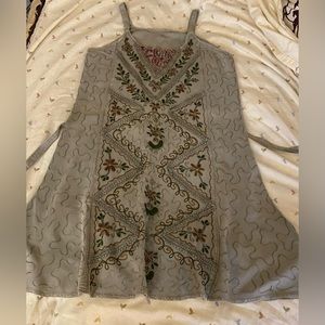 Embroidered sun dress